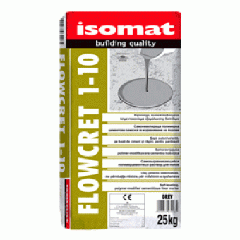 ISOMAT Flowcret 1-10  Egaline met Kunststof Harsen